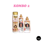 Set Salon Line S.O.S Cachos Rizinusöl und Keratin - Lockenaktivator